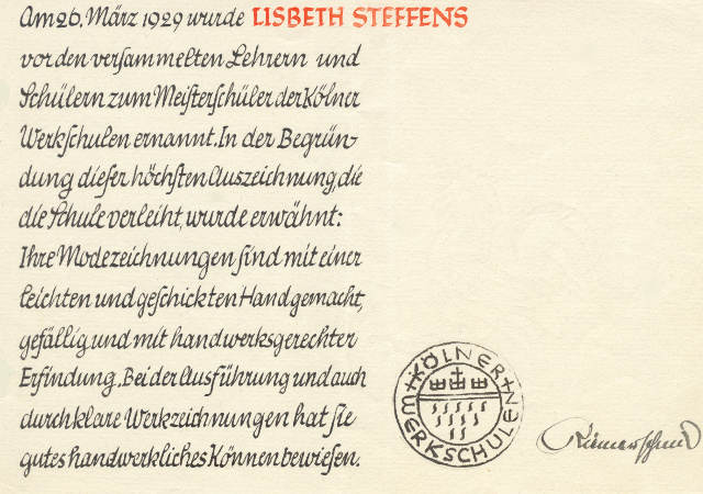 master-student-award-certificate-for-elisabeth-lisbeth-steffens-by-cologne-crafts-school